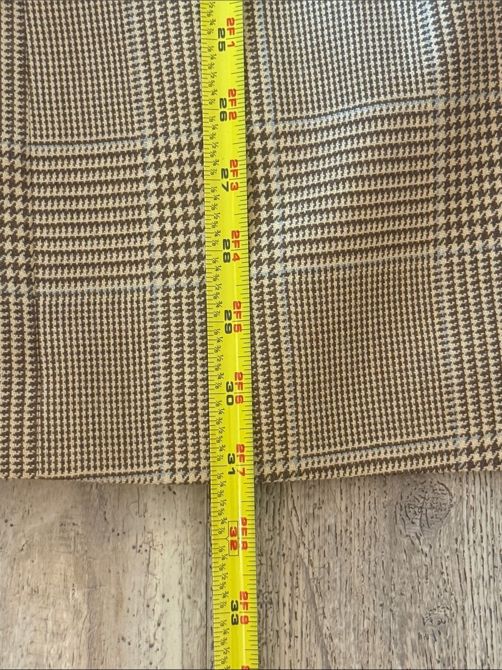 Lauren Ralph Lauren Tan Glen Plaid Sport Coat Blazer - Picture 6 of 9